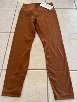 Lululemon Align High Rise 25” Cooper Brown Size 8 NWT thumbnail 3