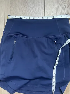 Athleta Fairway Golf Skort 18" Navy Blue Size XS Skirt with Shorts thumbnail 11