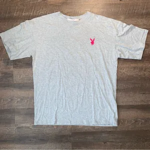 Playboy x Misguided Mission Statement T- Shirt Dress Grey/ Pink New with Tags thumbnail 13