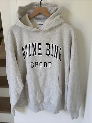 Anine Bing Sport Harvey Sweatshirt in Heather Grey NWT thumbnail 3