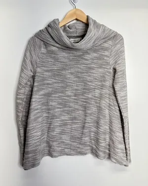 Abercrombie & Fitch Cowl Neck‎ Sweater Womens Medium Gray thumbnail 1
