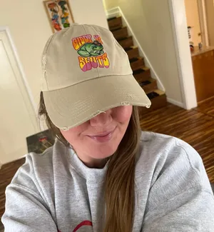 The Vintage Shop Distressed Baseball Hat thumbnail 1