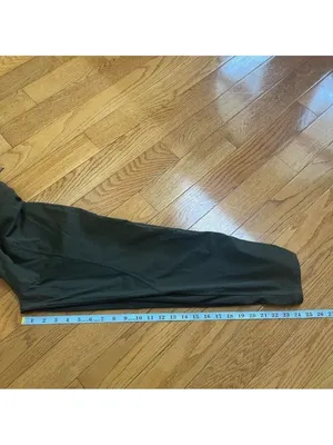 Lululemon Dance Studio Mid-Rise Khaki Green Athletic Pants Joggers Crop 25" Sz 4 thumbnail 12