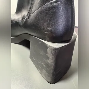 JUSTINE CLENQUET Lucy Black Vegan Leather Sock Boots thumbnail 7