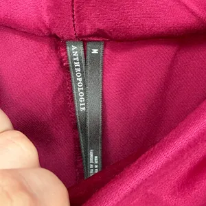 Anthropologie‎ Magenta Pink Satin Wide Leg Pants Medium NWT Silky thumbnail 3