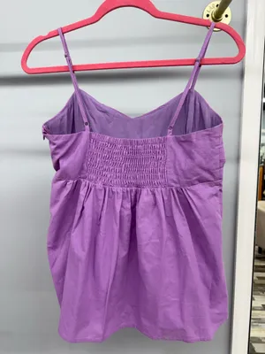 White Birch Lavender twist- front spaghetti strap camisole  thumbnail 2