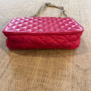 Express Hot Pink Quilted Chain Strap Shoulder Bag Purse Y2K thumbnail 4