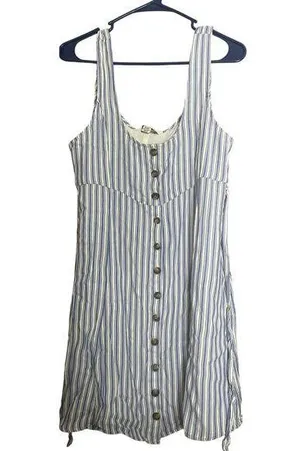 American Eagle Womens Casual Dress Stripe Mini A-line Blue White size Med EUC thumbnail 1