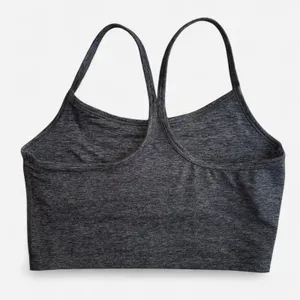 Aerie Women L Heather Gray White Lined Athletic Tank Top Workout Gym thumbnail 4