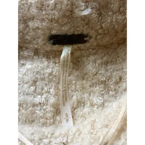 Free People Boucle Knit Cropped Sweater Vest Tan Beige Wool Blend‎ Small thumbnail 3