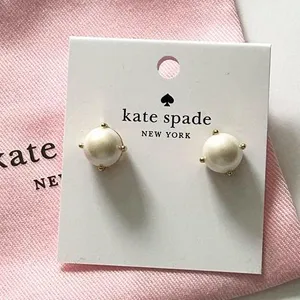 kate spade  Pearl Gumdrop Studs earrings NWT thumbnail 1