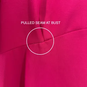 Amanda‎ Uprichard Hot Pink Mini Dress Large V-Neck Flutter Sleeve Party Cocktail thumbnail 7