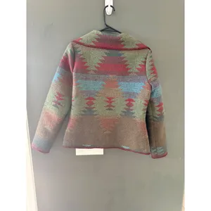Territory Ahead Womens Small Southwestern Wool‎ Blend Jacket Aztec Pattern Vtg thumbnail 4