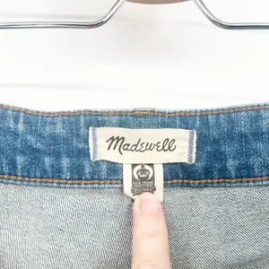 Madewell Womens Curvy Flared Wide-Leg Jeans Boho Raw‎ Hem DM7401 Blue Size 31 thumbnail 4