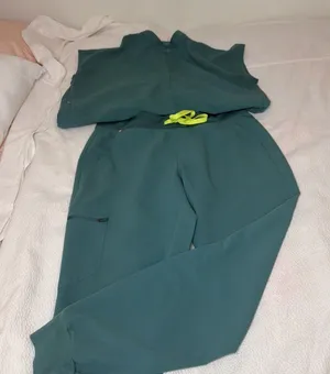Figs Scrub Set M Joggers, XS Rafaela Oversized Top Teal Women's PO 1534 thumbnail 1