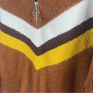 Women's Cloud Chaser 70's Inspired Rust  Angle Print Pull Over Size L (C9) thumbnail 5