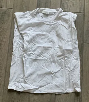 Babaton white top with shoulder pads thumbnail 1