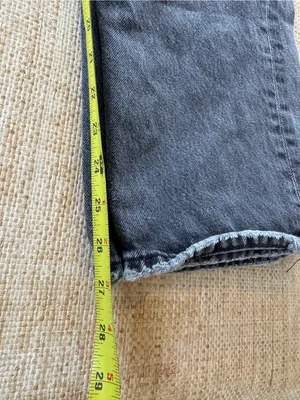 AGOLDE 90’s Pinch Gray Denim Jeans Size 30 Straight Fit Cotton High Rise thumbnail 6