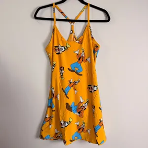 Outdoor Voices Disney Mickey & Co Goofy Exercise Dress Yellow Small Mini Pocket thumbnail 2
