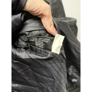 Wilsons Women's XL Black Leather Button Up Jacket Blazer Style Grunge 90s Y2K thumbnail 3