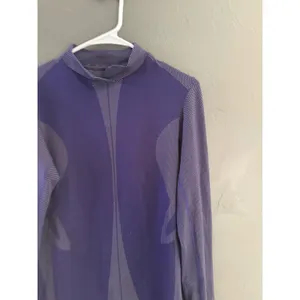 Brooks Equilibrium Technology Purple Mock Neck Long Sleeve Running Top Womens L thumbnail 2