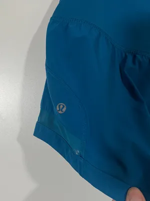 Lululemon Pace Perfect Shorts in Whirlpool Blue Size 8 Brief-Lined 3” thumbnail 7