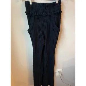 Free People Beach Serena Ribbed Raw Edge Flare Pants thumbnail 4