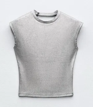 ZARA Metallic Top thumbnail 1
