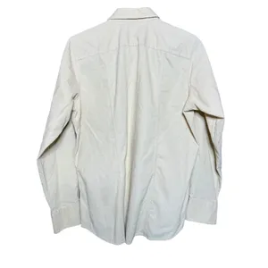 Lands End Women Medium Cream‎ Corduroy Button Down Shirt Long Sleeve Cotton thumbnail 2