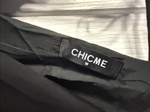 CHICME Elegant Black V-Neck Wide-Leg Jumpsuit with tie back thumbnail 7
