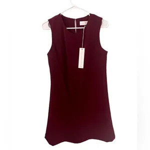 Amanda Uprichard Women's Harlow Dress in Wine NWT thumbnail 2