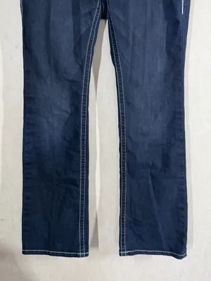 Ariat Women’s R.E.A.L Mid Rise Entwined Boot Cut Jeans Cowgirl in Marine 30R thumbnail 5