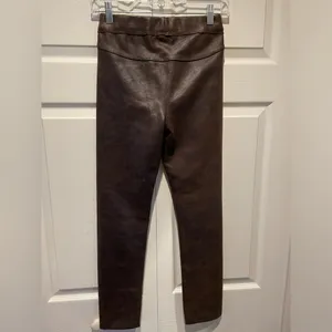 NEW! Max Studio Brown Faux Leather Skinny‎ Pants thumbnail 6