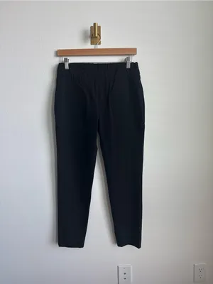KUHO Minimalist Black Pull On Tapered Ankle Trousers Womens 29 Waist thumbnail 3