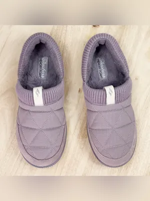 Skechers Cozy Campfire Camp Nap Faux Fur Lined Slippers Mauve Purple Size 6 thumbnail 4