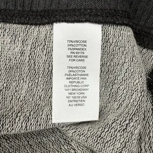 Elie‎ Tahari Maxi Skirt Large Gray Knit Sweater Pull On Elastic Waist Stretch thumbnail 6