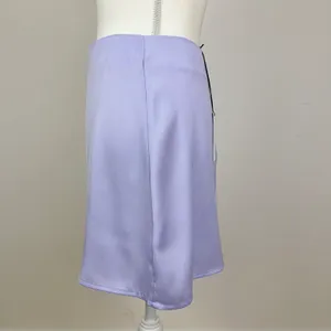 WeWoreWhat Mini Slip Skirt Satin Charmeuse Purple Minimalist Y2K Revolve M NWT thumbnail 5