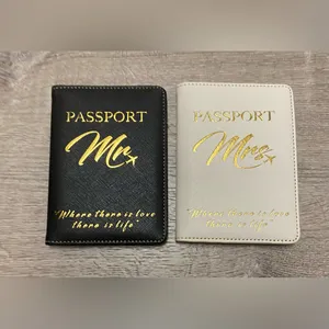 Mr & Mrs Passport Covers Set | Honeymoon Travel Wallet Holders | Wedding Gift thumbnail 3