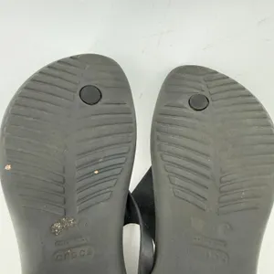 Crocs Sexi Flip Sandal Slip On Black Women 7 Slingback Thong Casual Barefoot thumbnail 9