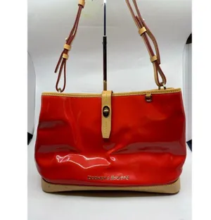 DOONEY & BOURKE Red Tan Large Leather Tote Bag thumbnail 2
