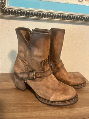 Freebird by Steven Carlito leather harness boots Size 11 thumbnail 2
