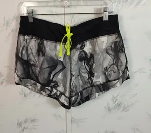 Avia Black Gray Smoke print Shorts thumbnail 1
