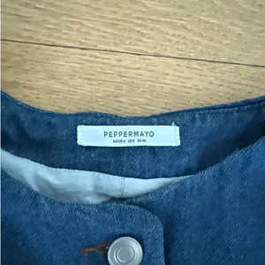 Peppermayo Vest Born for Bordeaux & Mini Skirt Ashlyn Set Denim Size US0 Blue thumbnail 2