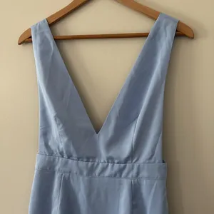 New Superdown Kaelyn Pinafore Mini Dress‎ Light Blue Size M thumbnail 4