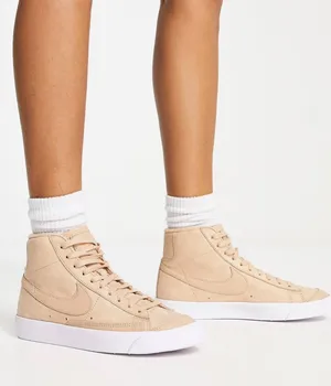 Nike Women's Blazer Mid Premium Sneakers ‘Vachetta Tan' DQ7572-200 Size 9 thumbnail 1