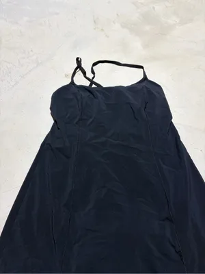 Aerie offline Black Spaghetti Strap tennis Dress built in shorts large thumbnail 2