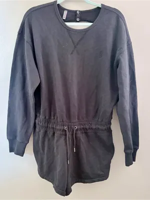 FP Movement Free People Best Of Romper Black S/P Long Sleeve Athleisure thumbnail 1