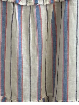Rails Sandy Tahiti Blue White Pink Striped Tiered Ruffle Feminine Sundress Large thumbnail 9