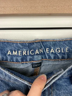 American Eagle Ankle Straight Jeans Women’s Size 8 High Rise Denim Stretch thumbnail 4
