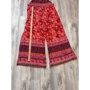 Free people Cabbage Rose Jumpsuit Size XS Boho Oversized Woemn's Pink Orange thumbnail 7